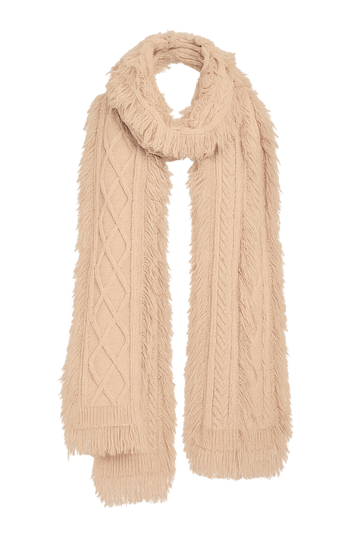Fringe Cashmere Scarf | Toffee