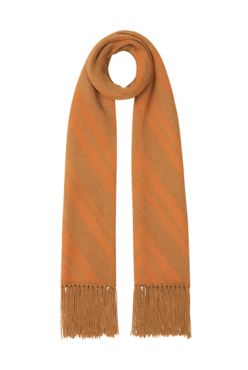 Textured Chevron Scarf | Harvest Brown