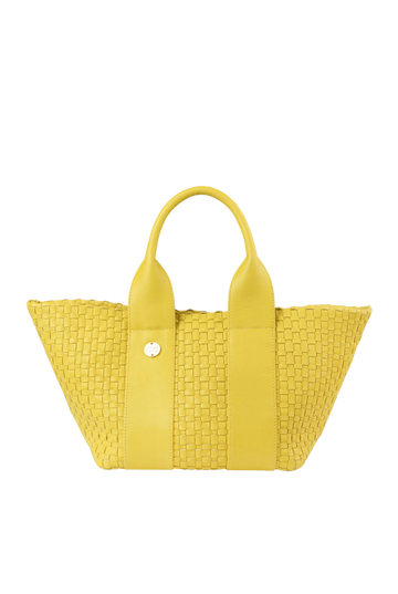 Gili Leather Tote Bag | Lemon Sorbet