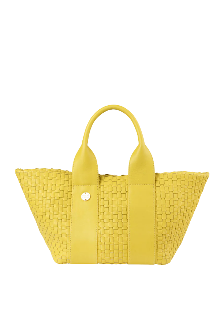 Gili Leather Tote Bag | Lemon Sorbet