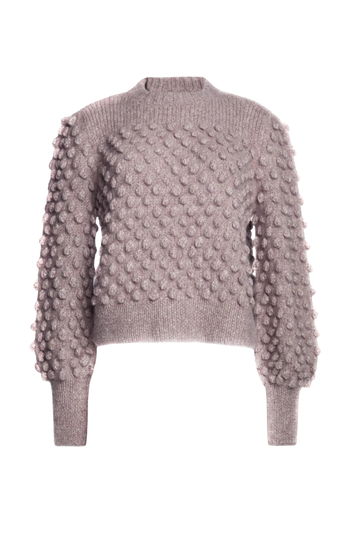 Alpaca Wool Sweater | Pink Melange