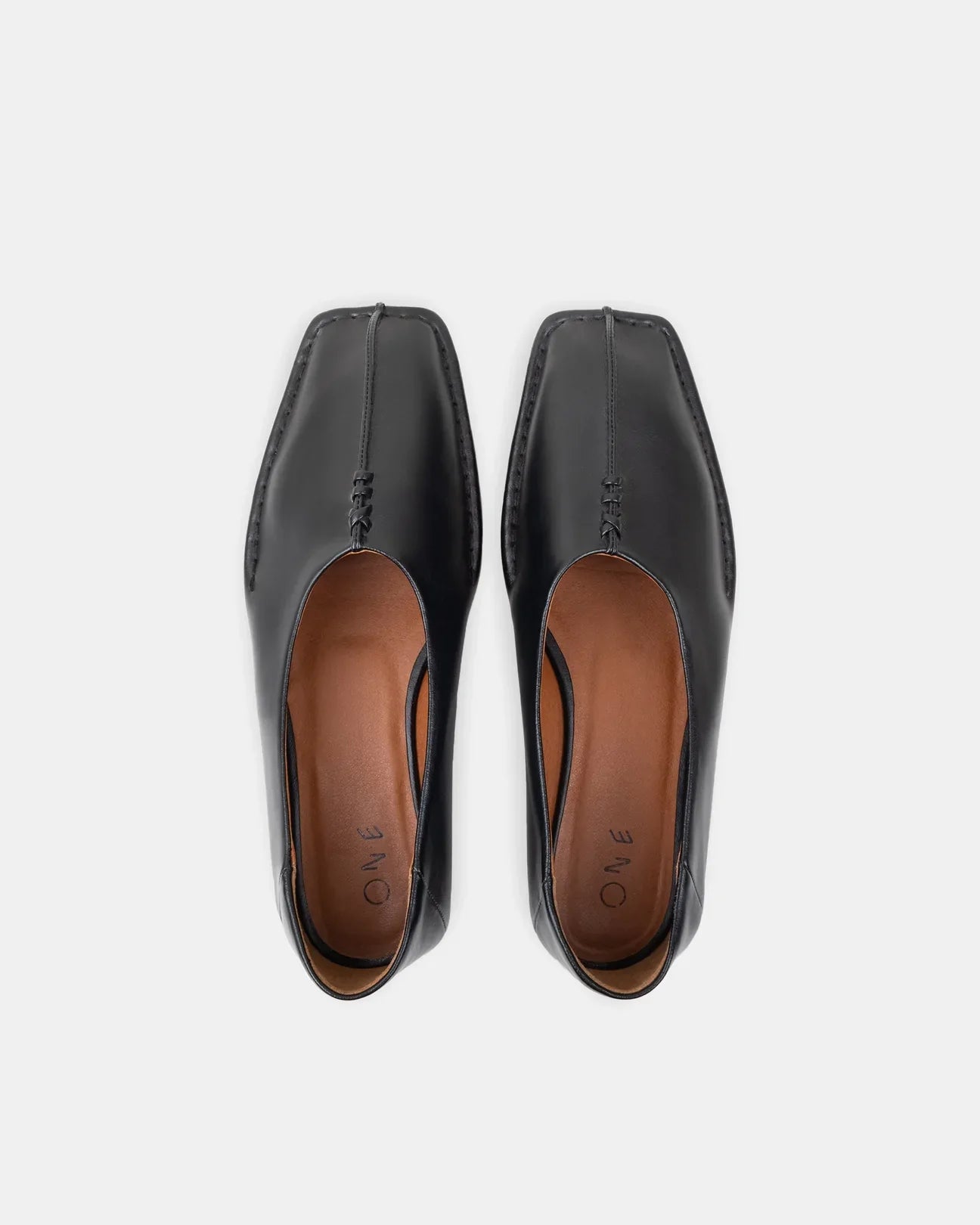 Gaia Vegan Leather Black Flats