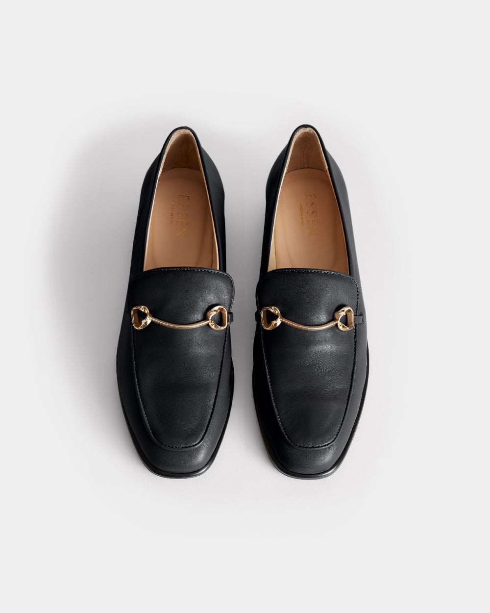 The Modern Moccasin | Black with hardware