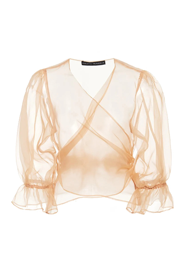 Ella Organza Puff Sleeve Top