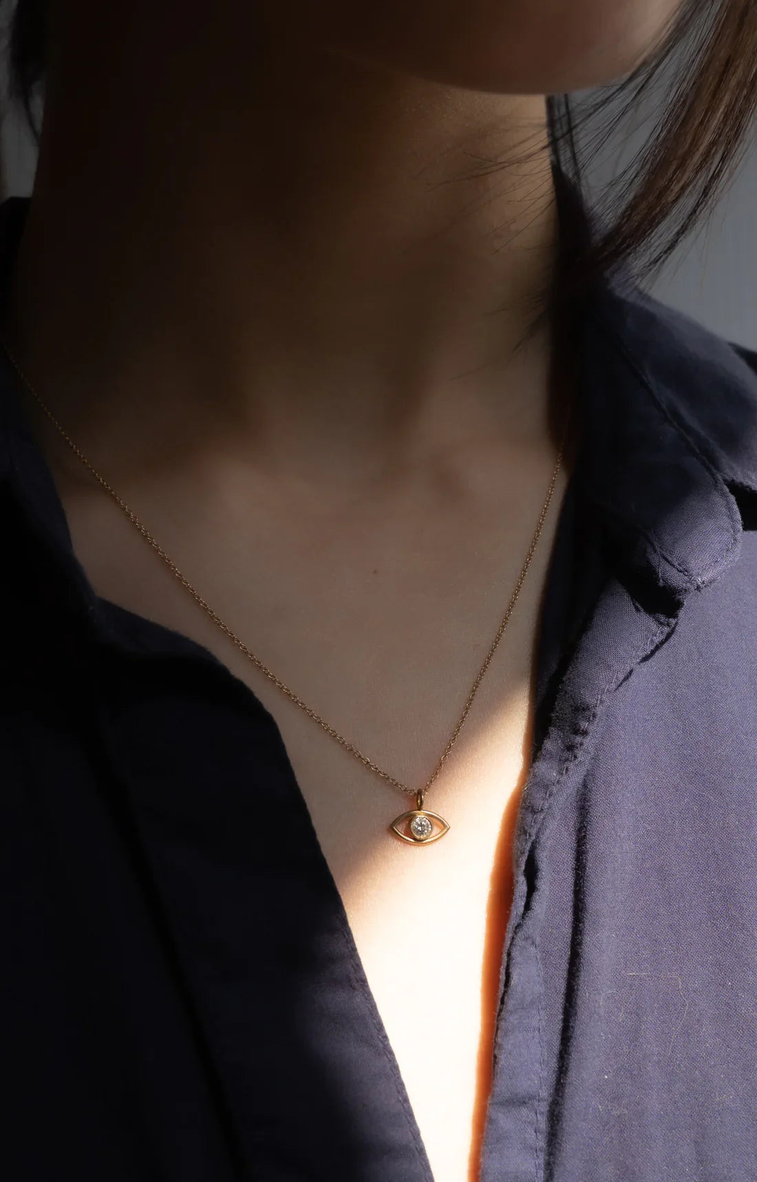 Evil Eye Diamond Necklace