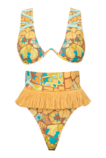 Floral printed bikini swimwear