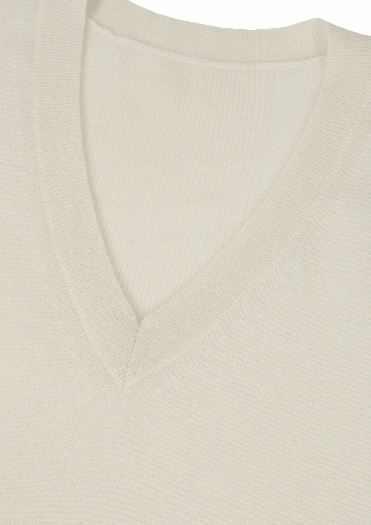 Relaxed Lofty V Neck Sweater