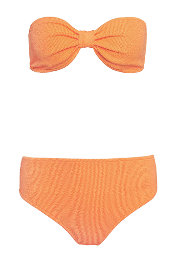 Kim High Waisted Mango Bandeau Bikini