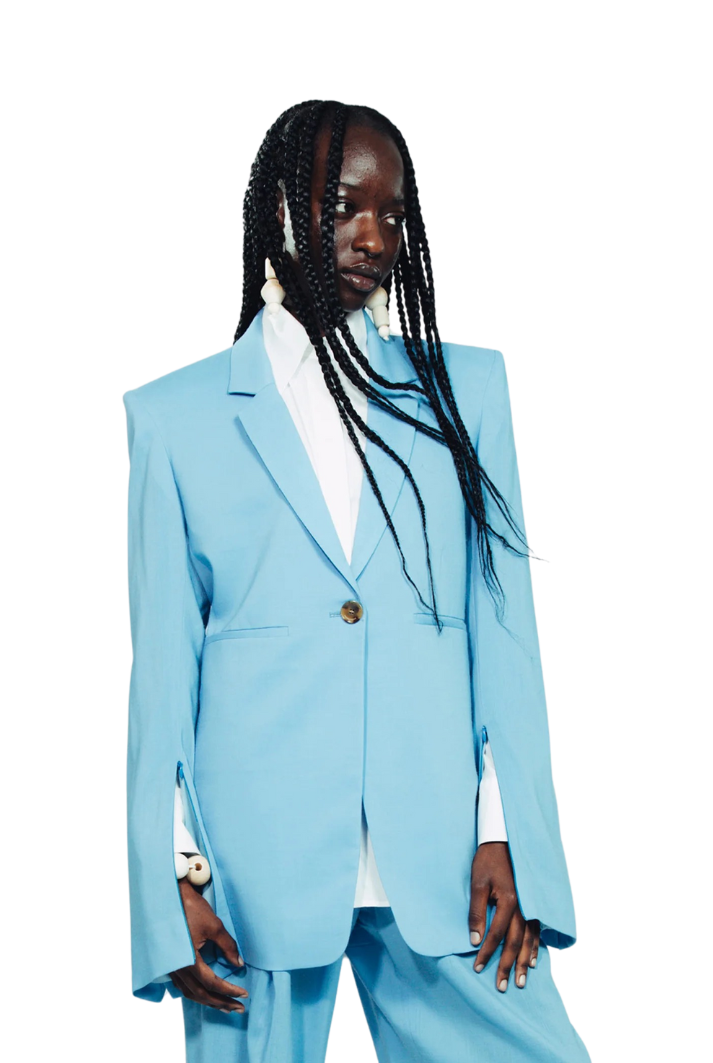 Slim Light Blue Blazer