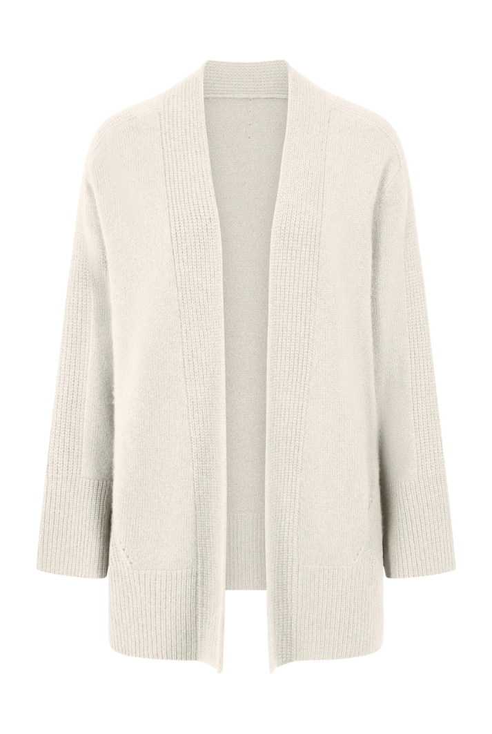 Long Cashmere Cardigan | Snow White