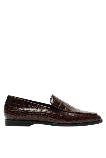 The Modern Moccasin | Brown Croc
