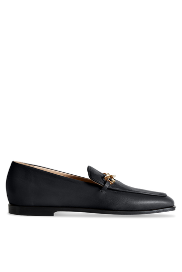 The Modern Moccasin | Black with hardware