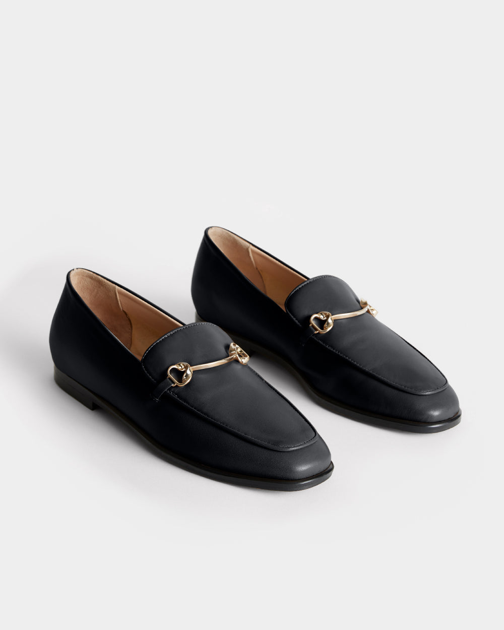 The Modern Moccasin | Black with hardware