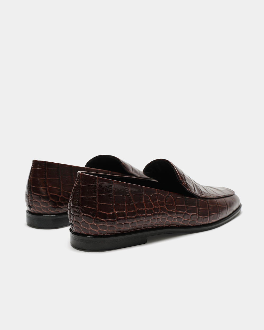The Modern Moccasin | Brown Croc