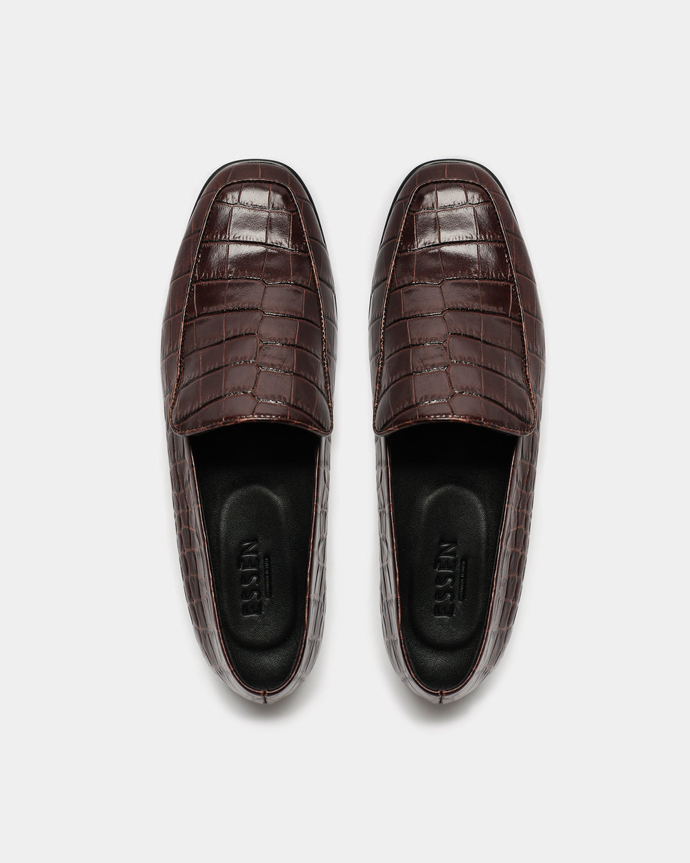 The Modern Moccasin | Brown Croc