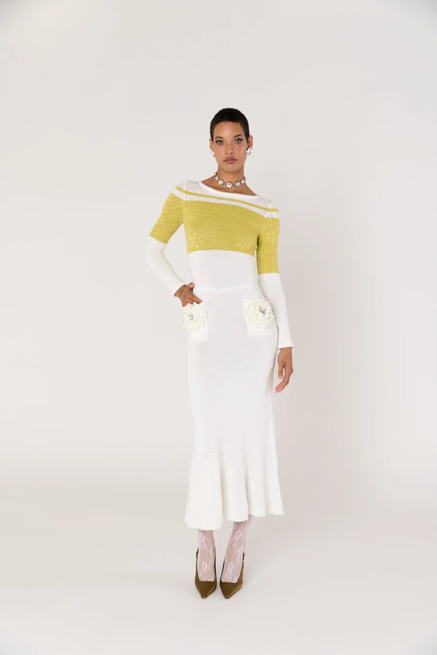 Long Sleeve Knit Midi Dress