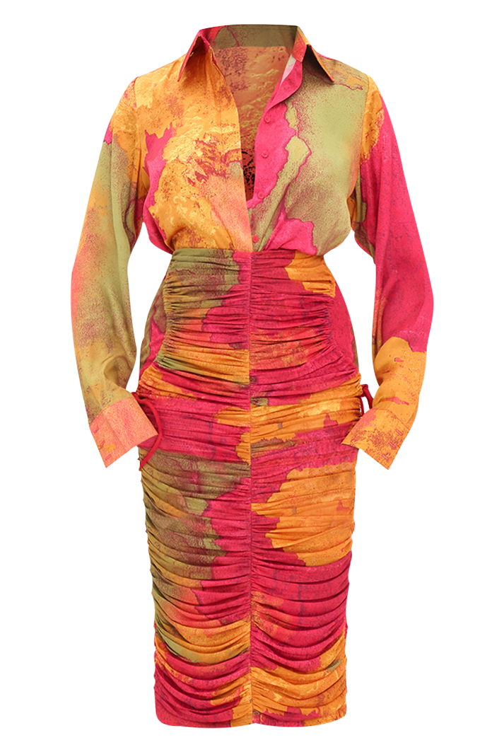 Taka Mesh Midi Skirt