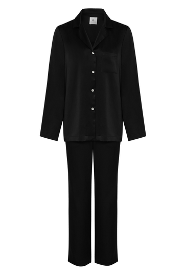Organic Peace Silk Pyjama Set | Black