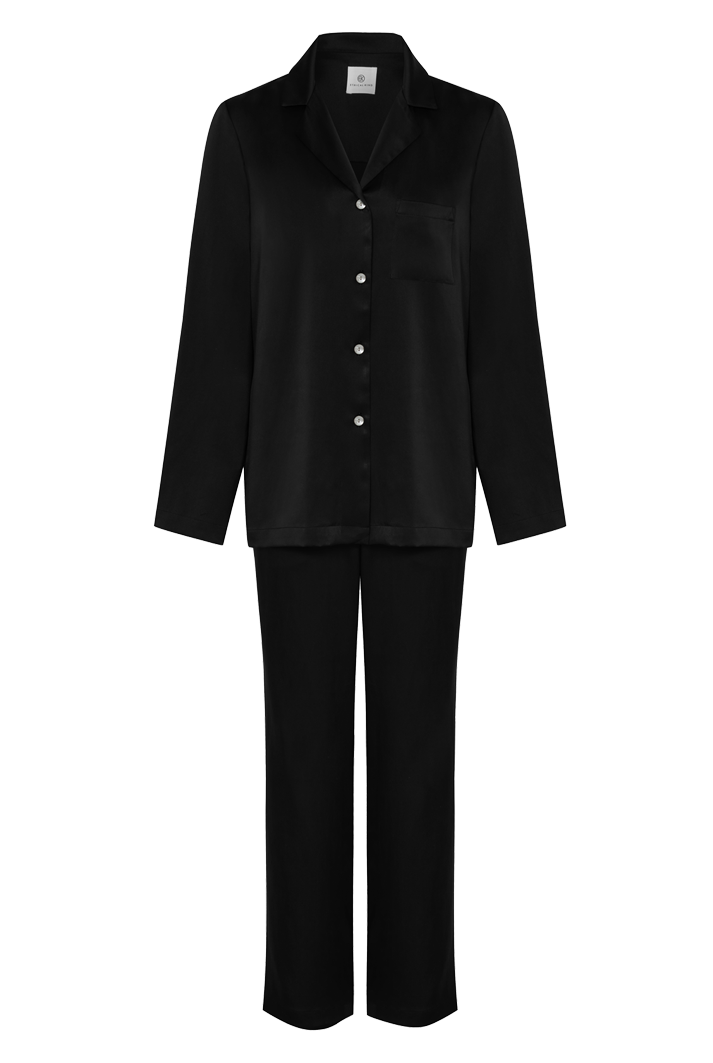 Organic Peace Silk Pyjama Set | Black