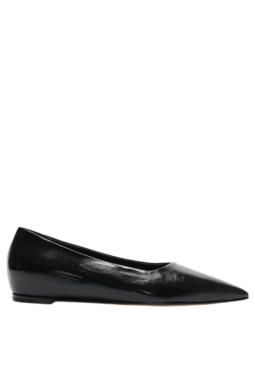 The Pointed Patent Flat | Black