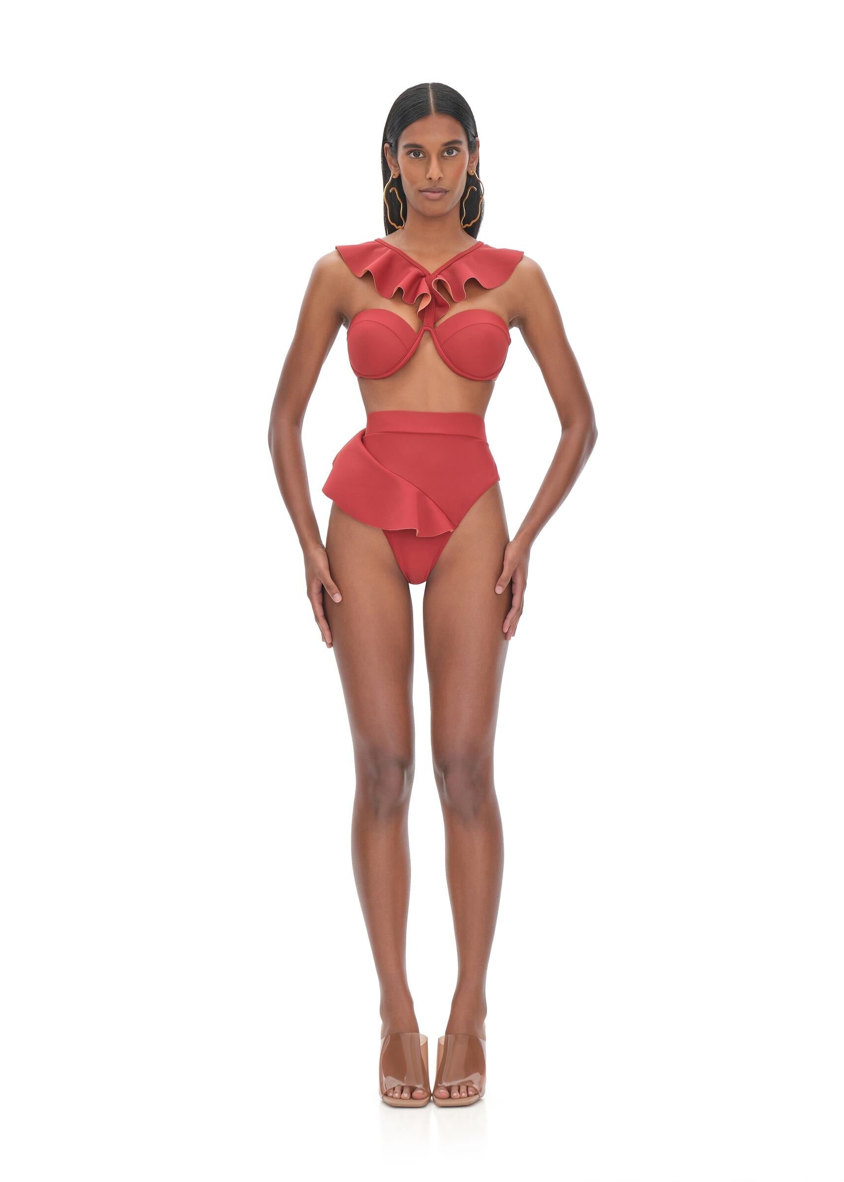 Kiara Red High Rise Bikini
