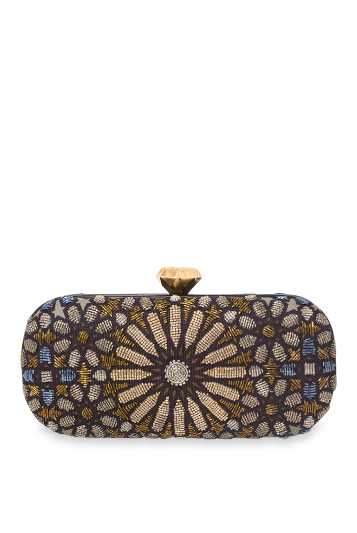 Moroccan Metallic Big Box Bag