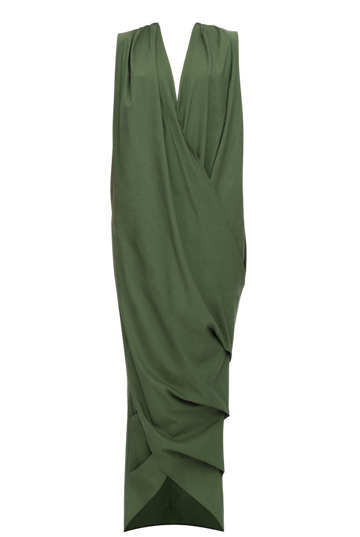 Sayo Kaftan Dress | Forest Green
