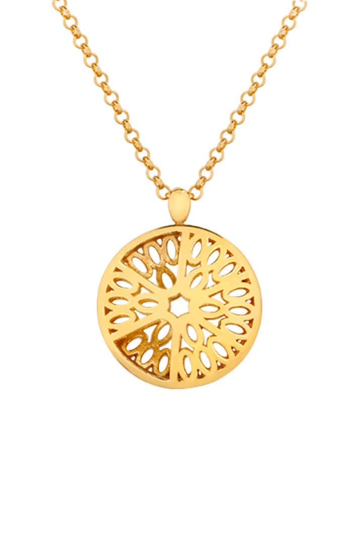 Seville Segment Pendant, Gold