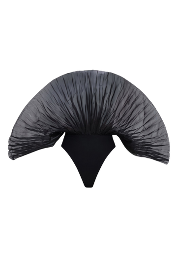 Sombra Puff Sleeve Bodysuit | Black