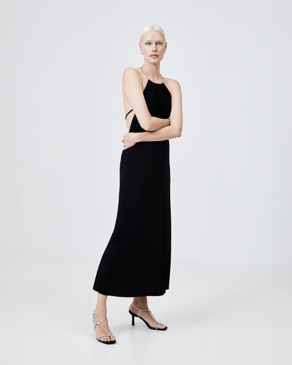 The Strappy Sandal | Crystal