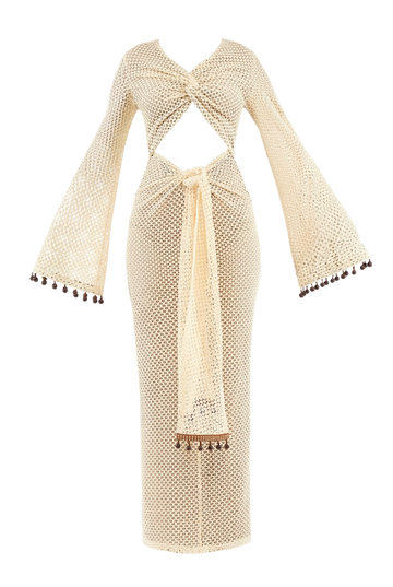 Teri Crochet Dress | Cream
