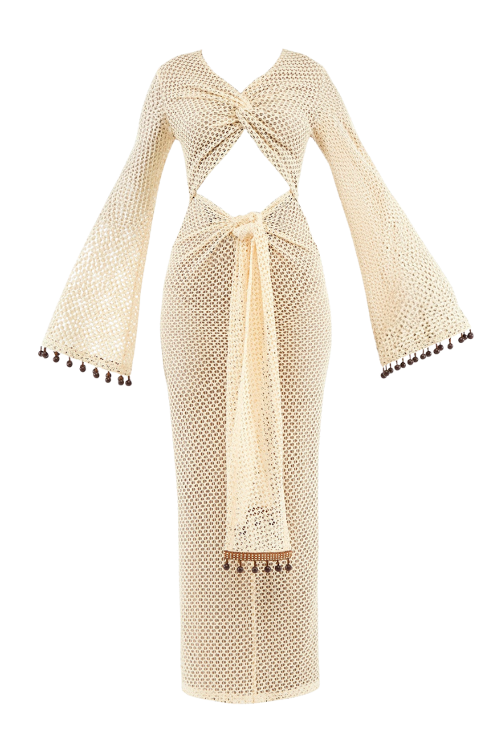Teri Crochet Dress | Cream