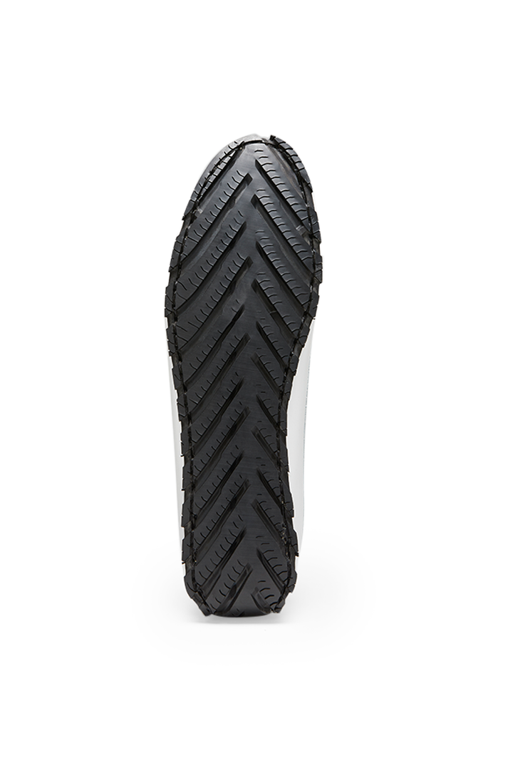 Women's Tyre Sole White Penny Loafers