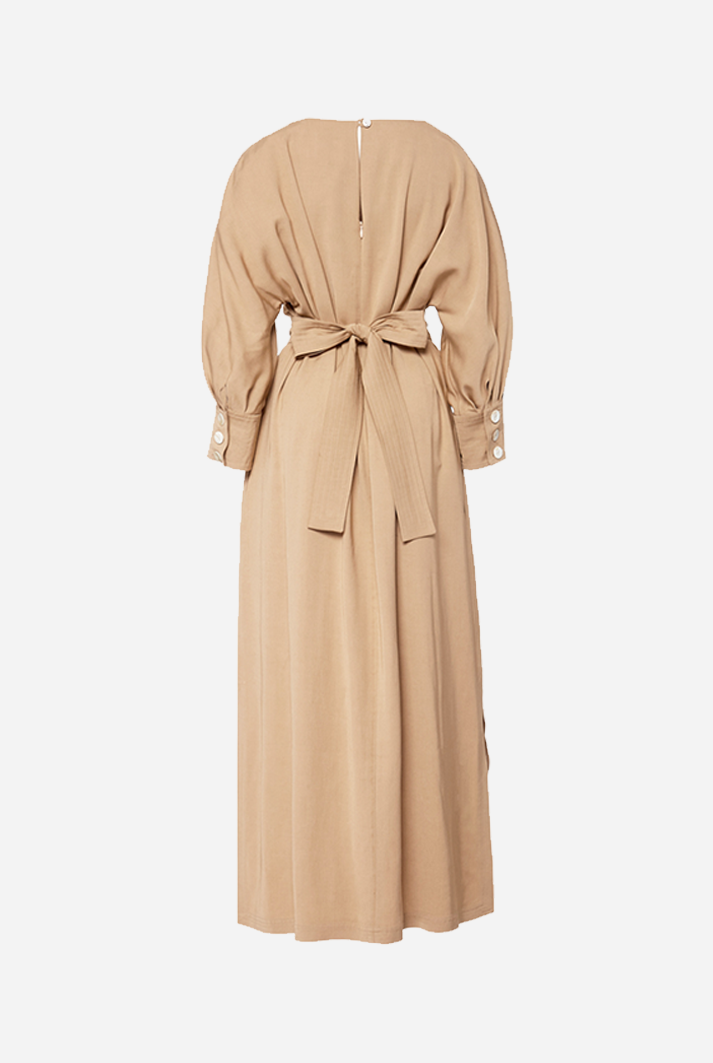 Augusta Attached Waist-tie Dress