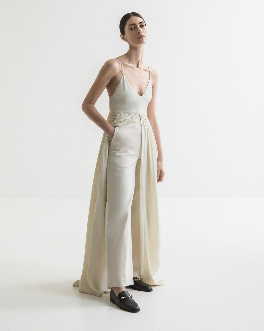 The Modern Moccasin | Black with hardware