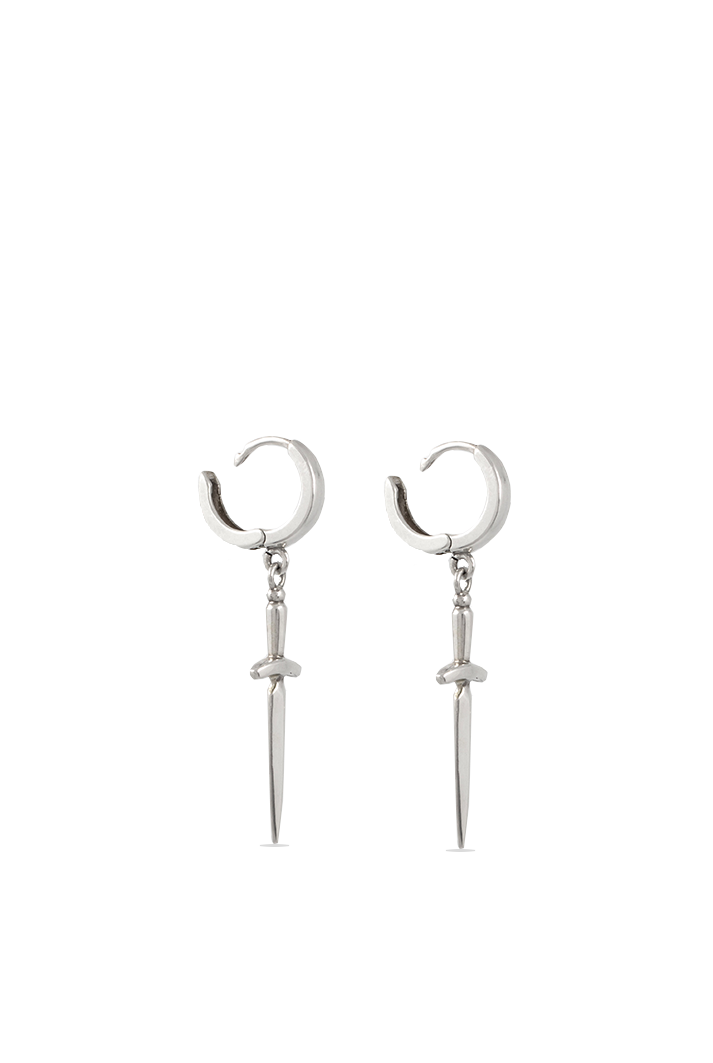 Silver Dagger Earrings