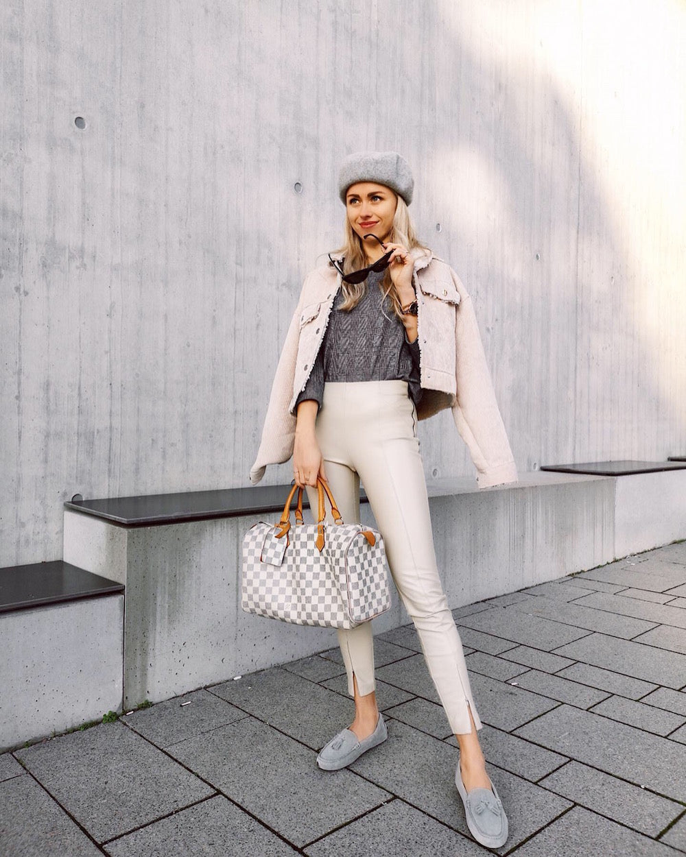 Women’s Dove Grey Suede Tassel Driving Loafers