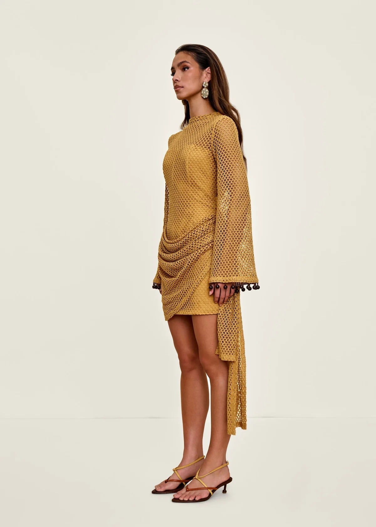 Egu Crochet Dress | Mustard