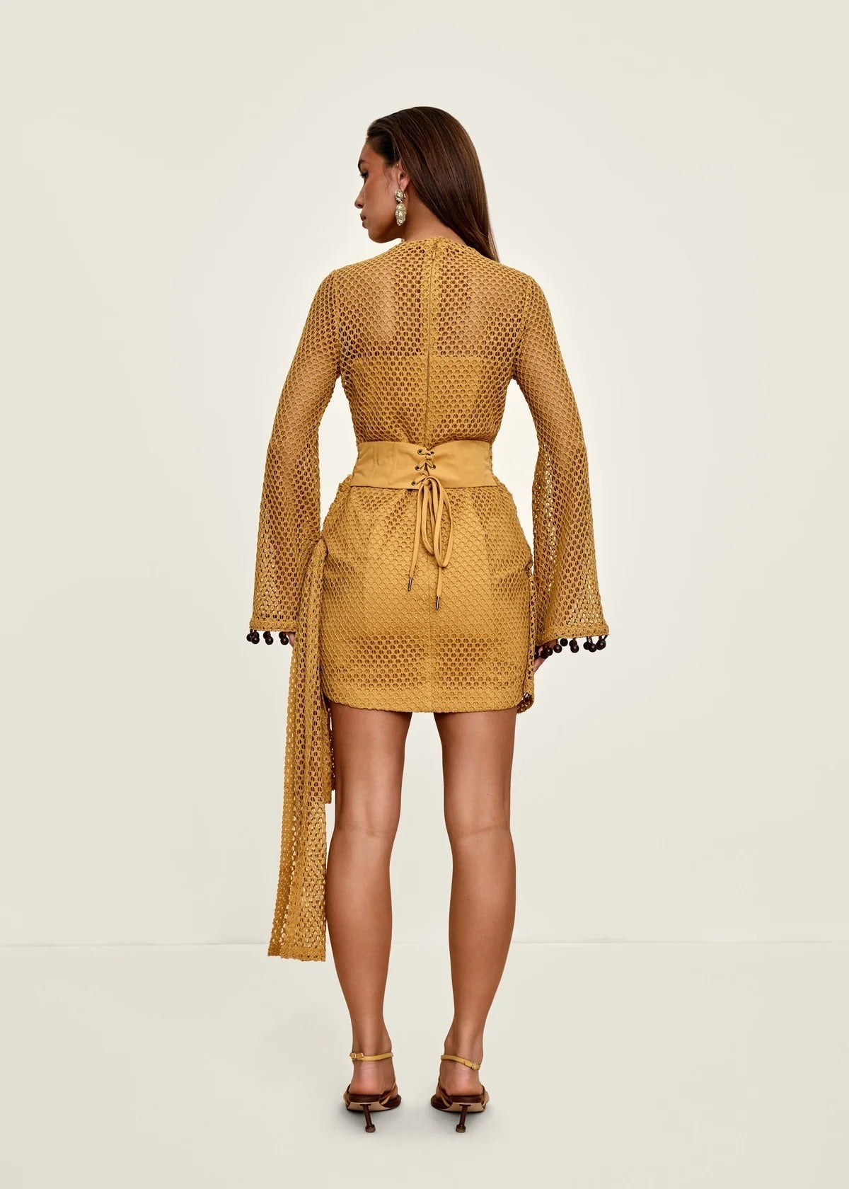 Egu Crochet Dress | Mustard