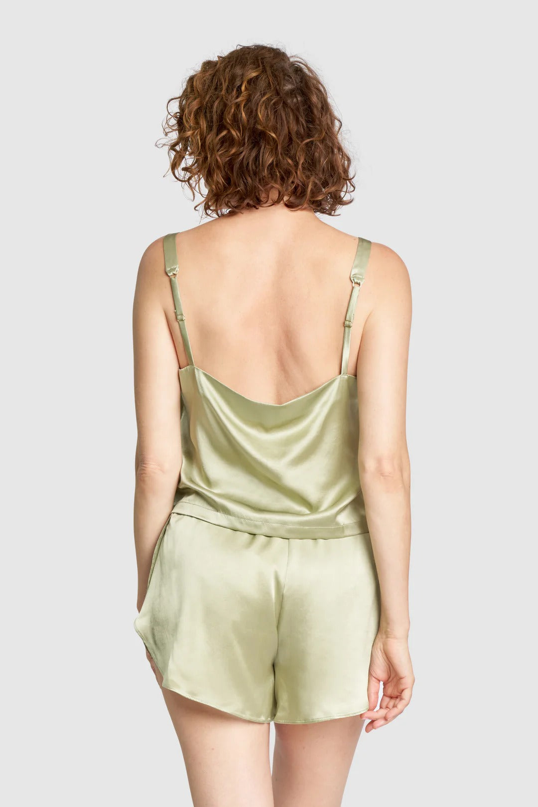Sage Organic Silk Tank and Shorts Set
