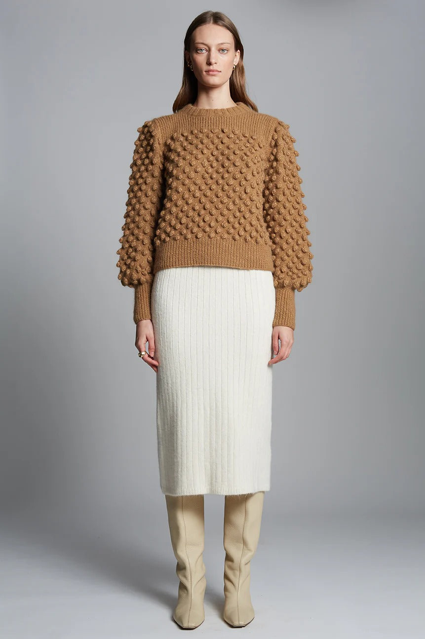 Alpaca Wool Sweater | Camel
