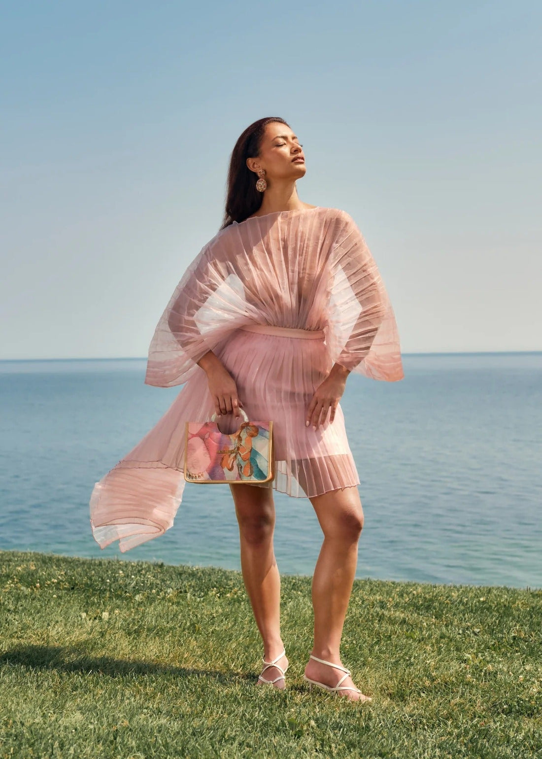 Ime Mini Skirt | Powder Pink