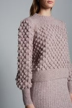 Alpaca Wool Sweater | Pink Melange