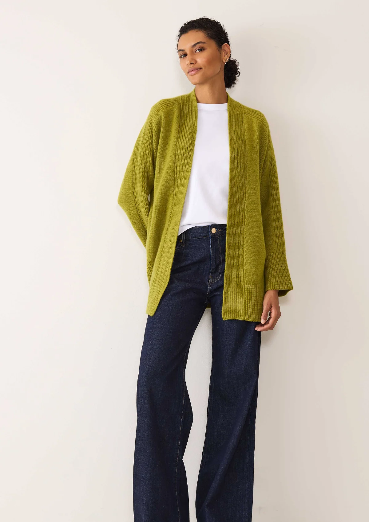 Long Cashmere Cardigan | Woodbine Green