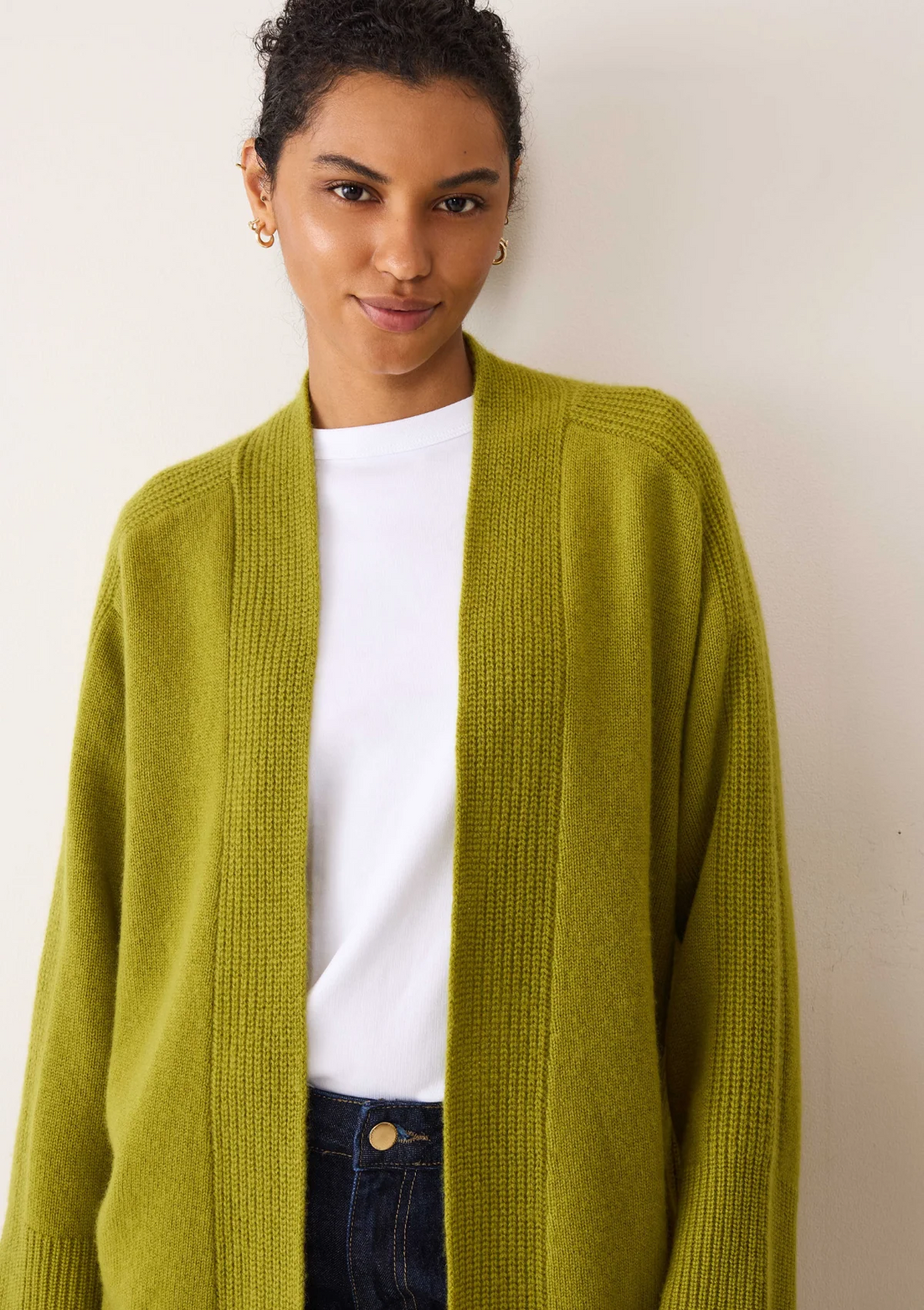 Long Cashmere Cardigan | Woodbine Green