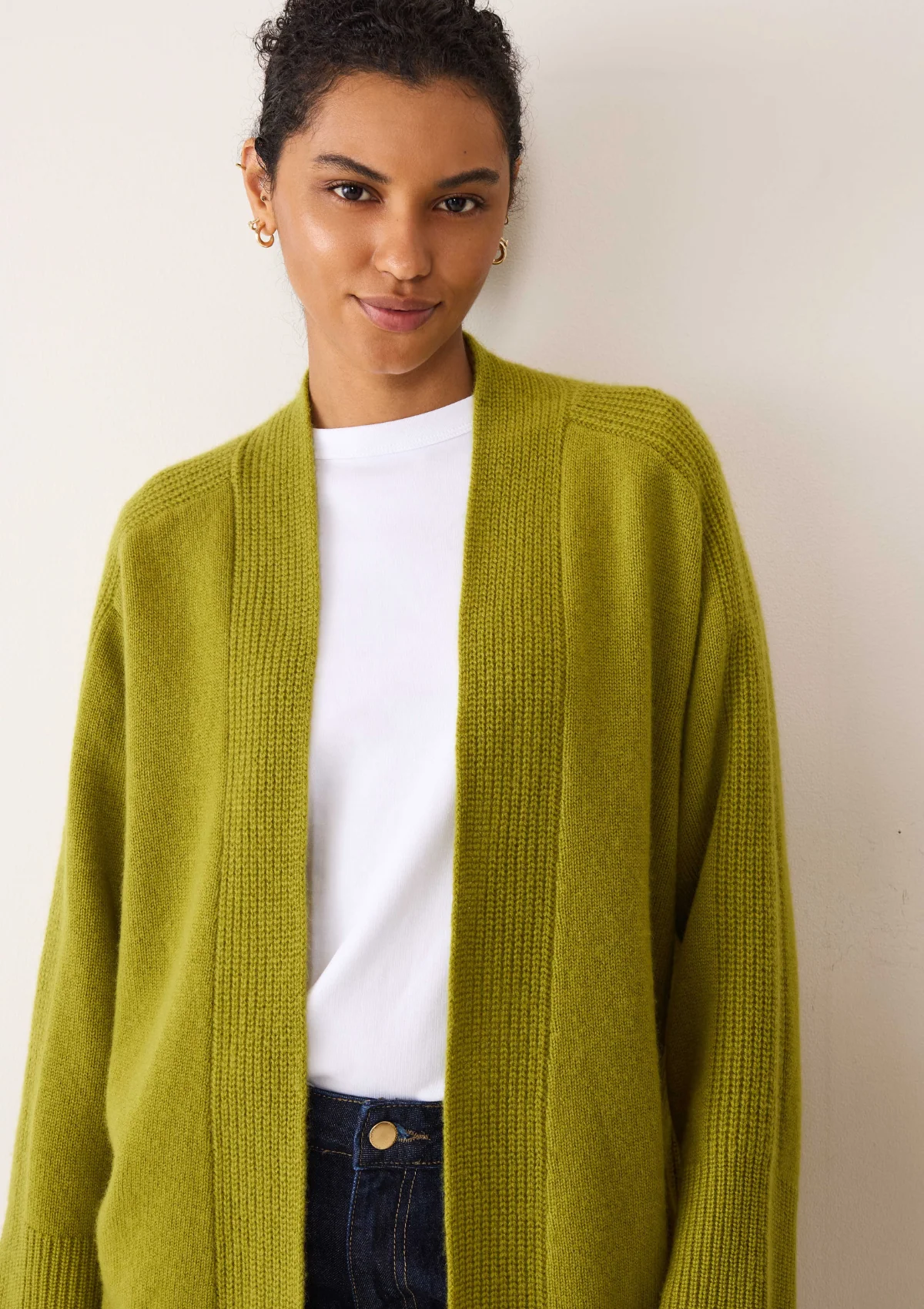 Long Cashmere Cardigan | Woodbine Green