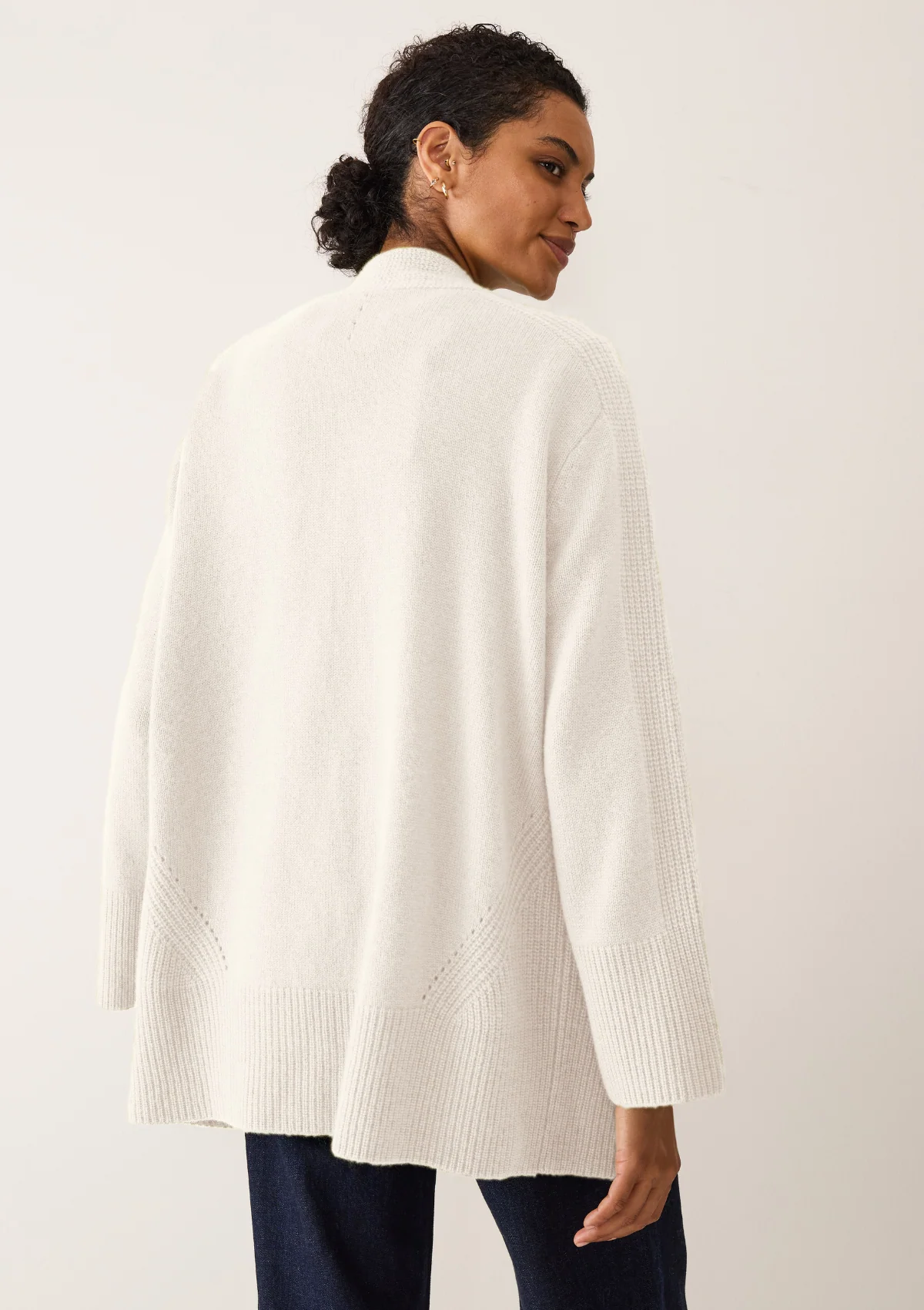 Long Cashmere Cardigan | Snow White
