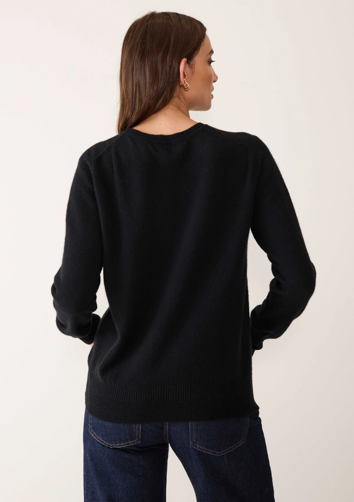 Cashmere Crewneck Sweater | Black