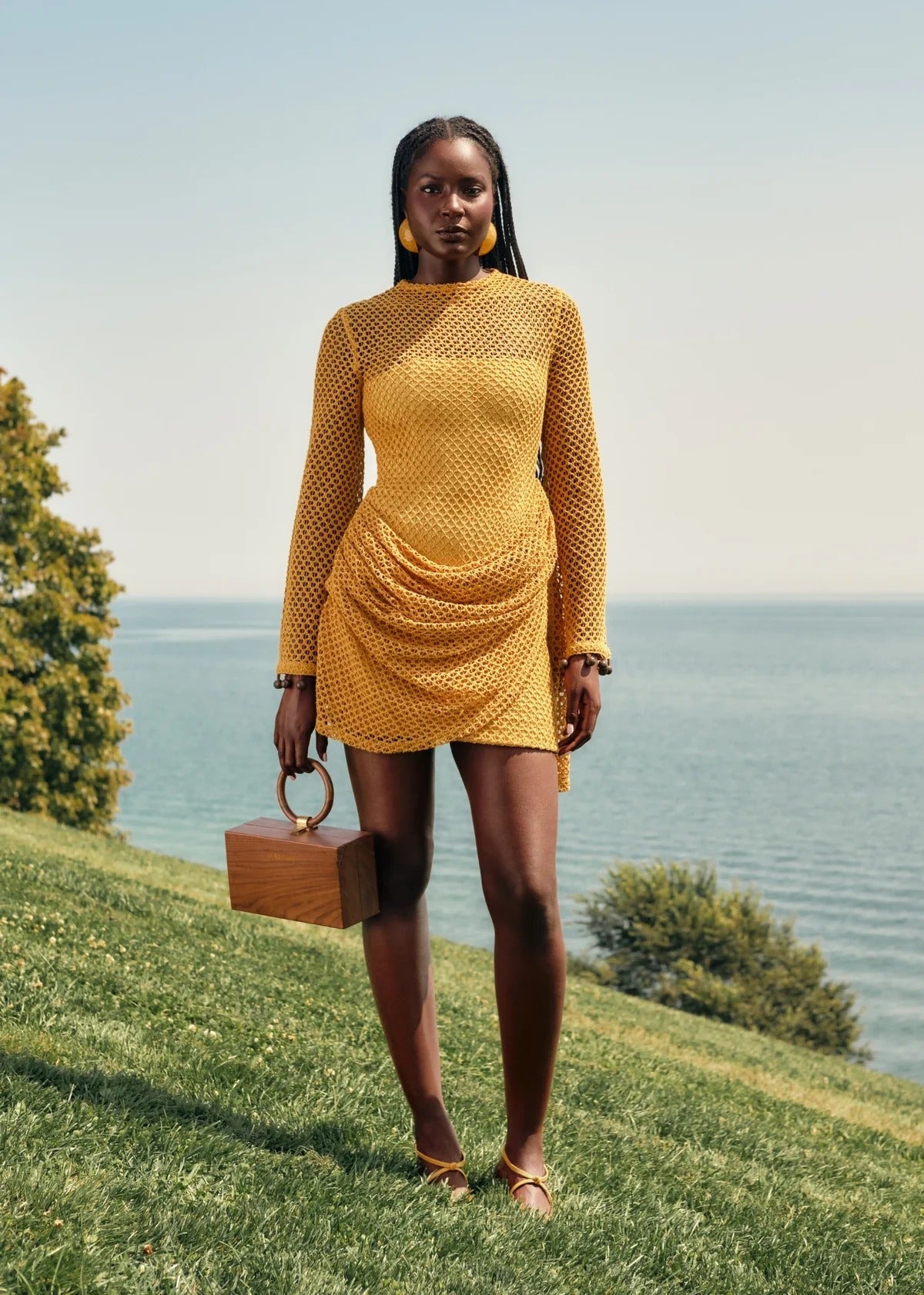 Egu Crochet Dress | Mustard