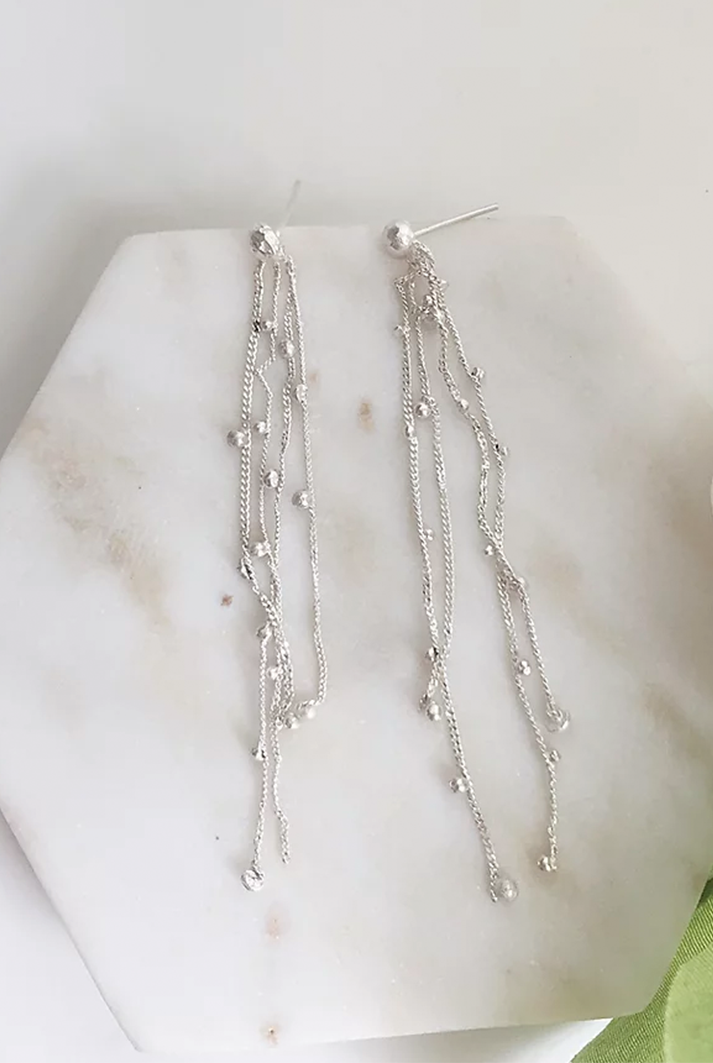 Shooting Star Tassel Earrings